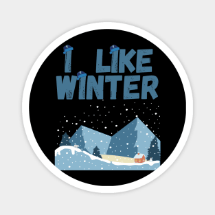 I Like Winter Magnet